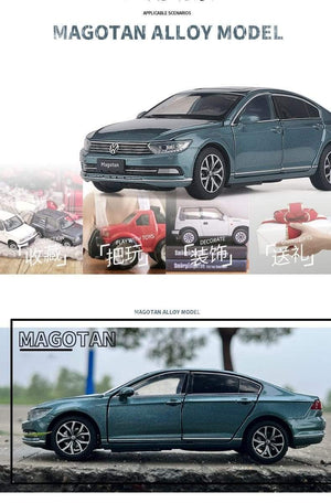 Planet Gates 1:32 Volkswagen Magotan Passat Alloy Diecast Cars Model Toy Car Vehicles Pull Back Sound and light For Children Boy Toys gift
