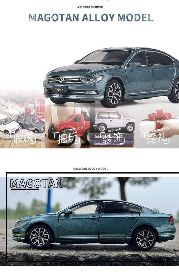 Planet Gates 1:32 Volkswagen Magotan Passat Alloy Diecast Cars Model Toy Car Vehicles Pull Back Sound and light For Children Boy Toys gift