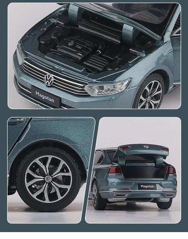 Planet Gates 1:32 Volkswagen Magotan Passat Alloy Diecast Cars Model Toy Car Vehicles Pull Back Sound and light For Children Boy Toys gift