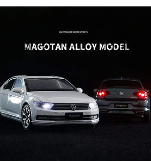 Planet Gates 1:32 Volkswagen Magotan Passat Alloy Diecast Cars Model Toy Car Vehicles Pull Back Sound and light For Children Boy Toys gift
