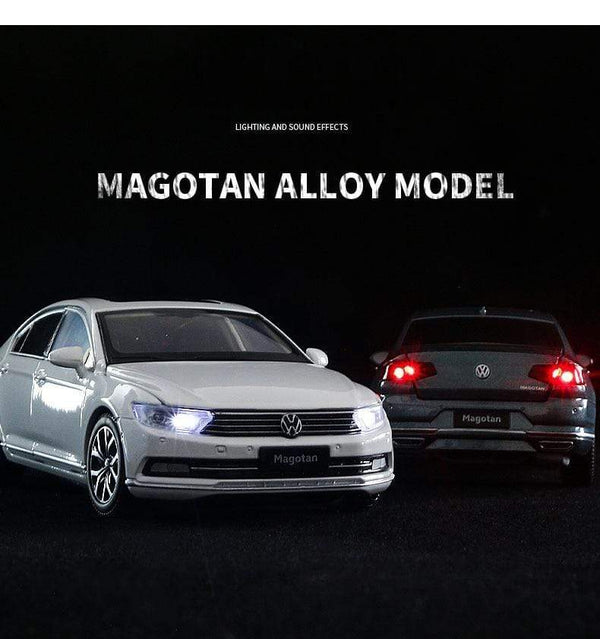 Planet Gates 1:32 Volkswagen Magotan Passat Alloy Diecast Cars Model Toy Car Vehicles Pull Back Sound and light For Children Boy Toys gift