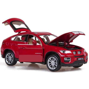 Planet Gates 1:32 X6 SUV Coupe Simulation Toy Vehicles Model Alloy Pull Back Children Toys Genuine License Collection Gift Off-Road Car Kids