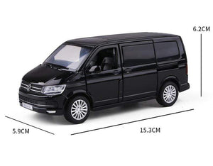 Planet Gates 1:32 Zinc Alloy Bus Volkswagens Multivan T6 Alloy Car Model Diecasts MPV Car Model Sound and Light Simulation Childrens Toy Gift
