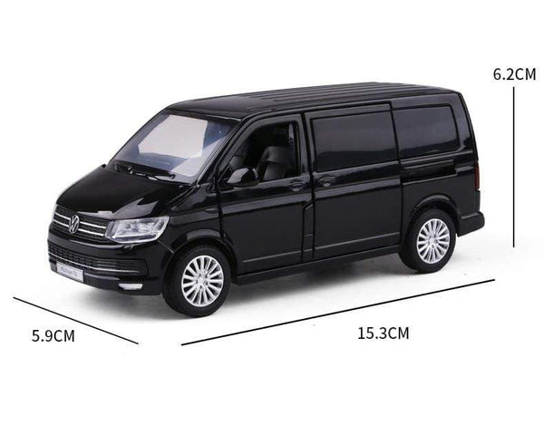 Planet Gates 1:32 Zinc Alloy Bus Volkswagens Multivan T6 Alloy Car Model Diecasts MPV Car Model Sound and Light Simulation Childrens Toy Gift