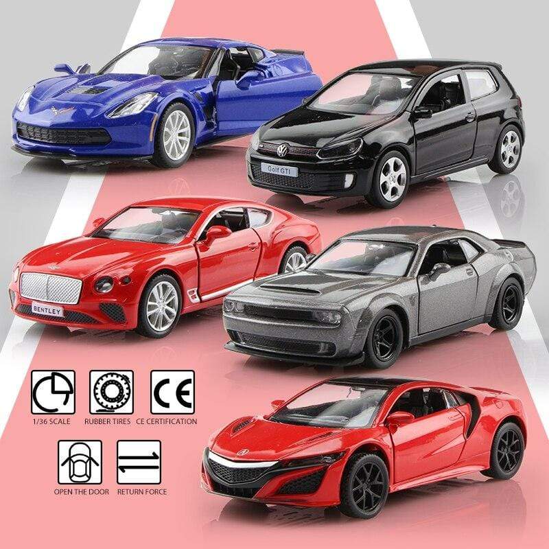 Planet Gates 1:36 Alloy Car Honda Acura Chevrolet Dodge Golf RMZ city Diecasts Toy Vehicles Simulation Exquisite Model 5 Inch Children Gifts