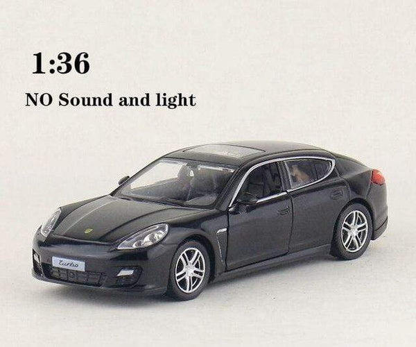Planet Gates 1 36 Black 1:32 Porsches Panamera Coupe Alloy Car Model Diecasts Toy Vehicles Metal Car Model Simulation Sound Light Collection Kids Gift