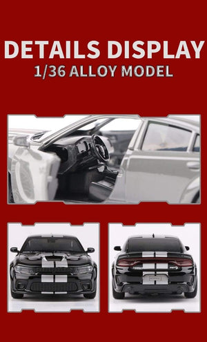 Planet Gates 1:36 Dodge Charger SRT Hellcat Simulation Car of Model Alloy Toy Car Muscle Vehicle Children Classic Metal Cars Birthday Gifts