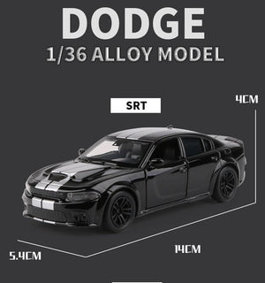 Planet Gates 1:36 Dodge Charger SRT Hellcat Simulation Car of Model Alloy Toy Car Muscle Vehicle Children Classic Metal Cars Birthday Gifts