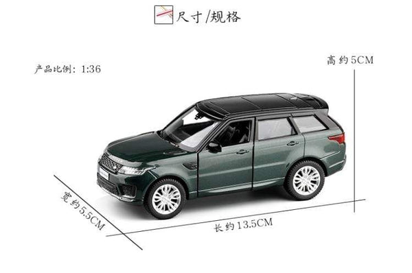 Planet Gates 1:36 Land-Rover Range Rover SUV Diecast Alloy Metal Luxury Car Model Pull Back Car For Children Toys With Collection Gift
