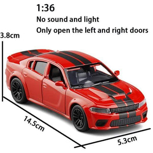 Planet Gates 1 36 Red 1:32 Dodge Charger SRT Hellcat Simulation car of Model Alloy Toy car muscle vehicle children Classic Metal Cars birthday gifts