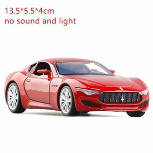 Planet Gates 1 36 Red 1:32 Maserati Alfieri Alloy Sports Car Model Diecasts Metal Toy Vehicles Car Model Sound and Light High Simulation Kids Toy Gift