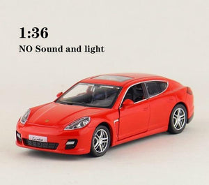 Planet Gates 1 36 Red 1:32 Porsches Panamera Coupe Alloy Car Model Diecasts Toy Vehicles Metal Car Model Simulation Sound Light Collection Kids Gift