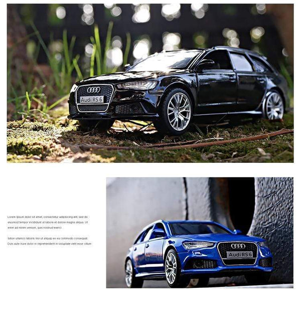 Planet Gates 1:36 Scale Audi RS6 Station wagon Diecast Alloy Metal Luxury Car Model Pull Back Car For Children Toys With Collection