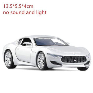 Planet Gates 1 36 Silvery 1:32 Maserati Alfieri Alloy Sports Car Model Diecasts Metal Toy Vehicles Car Model Sound and Light High Simulation Kids Toy Gift