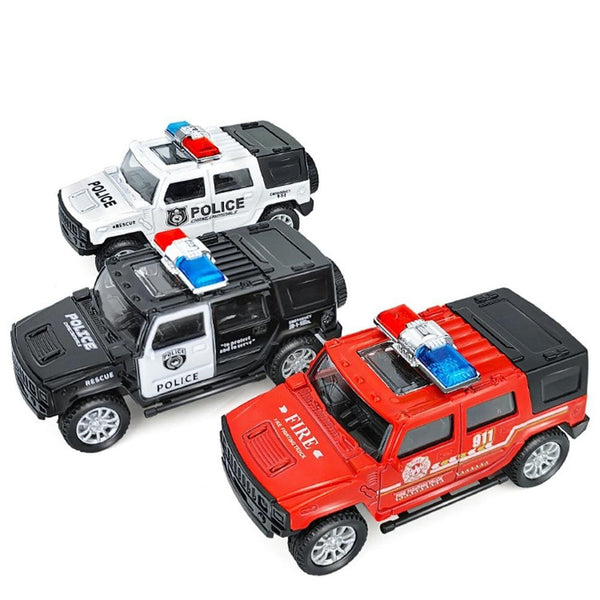 Planet Gates 1/36 Simulation Police Car Vehicle Pull Back Truck Model Kids Interactive Toy Home Decoration Christmas Gift