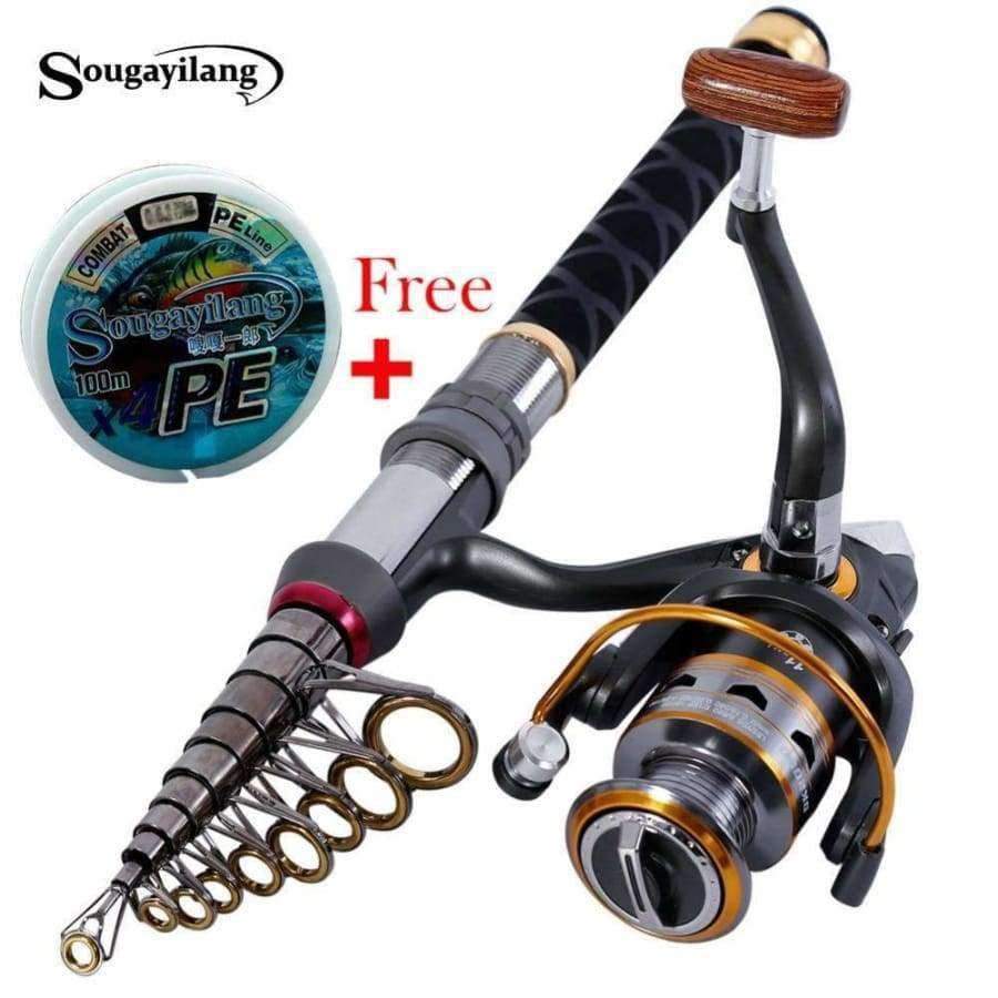 Planet Gates 1.3m-2.4m Stick Fishing Rod de Carbon Fiber Fishing Rod for Fish Olta Spinning Telescopic Mini Fishing Rod Set with Reel Pole