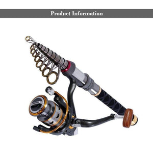 Planet Gates 1.3m-2.4m Stick Fishing Rod de Carbon Fiber Fishing Rod for Fish Olta Spinning Telescopic Mini Fishing Rod Set with Reel Pole