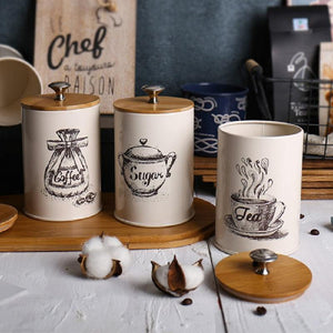 1-3Pcs Storage Tanks Steel Kitchen Utensils Multifunction Color Tea Coffee Sugar Square Box Case Househould Quality Beautiful