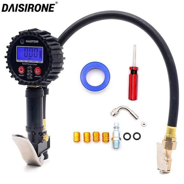 Planet Gates 1/4 NPT Quick Connect Digital Tire Inflator with Pressure Gauge 0-200PSI Air Chuck and Compressor Accessories Tire Repair Tools