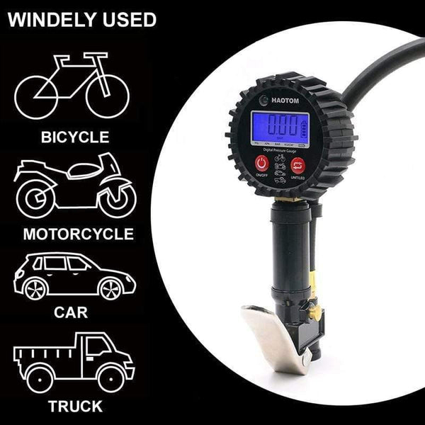 Planet Gates 1/4 NPT Quick Connect Digital Tire Inflator with Pressure Gauge 0-200PSI Air Chuck and Compressor Accessories Tire Repair Tools