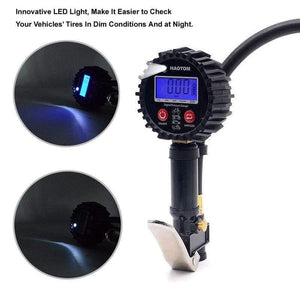 Planet Gates 1/4 NPT Quick Connect Digital Tire Inflator with Pressure Gauge 0-200PSI Air Chuck and Compressor Accessories Tire Repair Tools