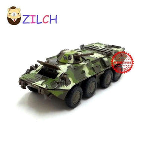 Planet Gates 1:43 ETI Russian military Wheeled armored vehicle tank alloy model in original box pull back muical flashing toy for children