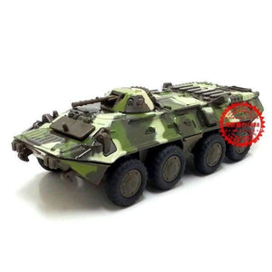 Planet Gates 1:43 ETI Russian military Wheeled armored vehicle tank alloy model in original box pull back muical flashing toy for children
