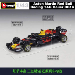 Planet Gates 1:43 Scale RB15 RB16 W10 Motor Racing Diecast Metal Car Model For Collection Friend Gift