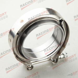 Planet Gates 1.5" 1.75"  2"  2.25" 2.5"  2.75"  3"  3.5"  4"Turbo Exhaust V-Band Clamp & Mild Steel Male/Female Flange Kit