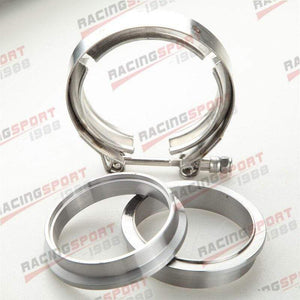 Planet Gates 1.5" 1.75"  2"  2.25" 2.5"  2.75"  3"  3.5"  4"Turbo Exhaust V-Band Clamp & Mild Steel Male/Female Flange Kit