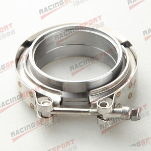 Planet Gates 1.5" 1.75"  2"  2.25" 2.5"  2.75"  3"  3.5"  4"Turbo Exhaust V-Band Clamp & Mild Steel Male/Female Flange Kit