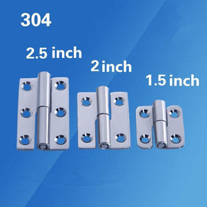 1.5/2/2.5 Inch Stainless Steel Flag Shape Detachable Hinge for Aluminum Doors Bathroom Door Bathroom Removable Hinge