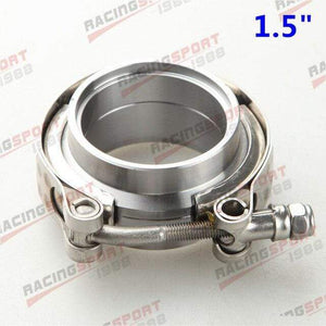 Planet Gates 1.5 Inch 1.5" 1.75"  2"  2.25" 2.5"  2.75"  3"  3.5"  4"Turbo Exhaust V-Band Clamp & Mild Steel Male/Female Flange Kit