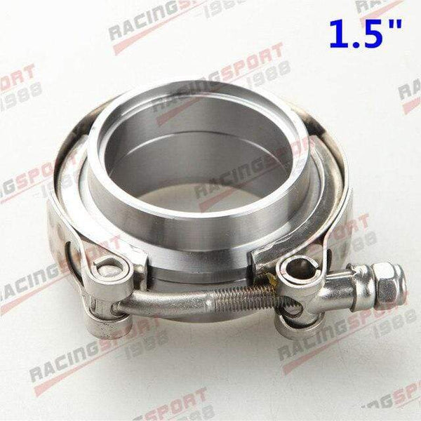 Planet Gates 1.5 Inch 1.5" 1.75"  2"  2.25" 2.5"  2.75"  3"  3.5"  4"Turbo Exhaust V-Band Clamp & Mild Steel Male/Female Flange Kit