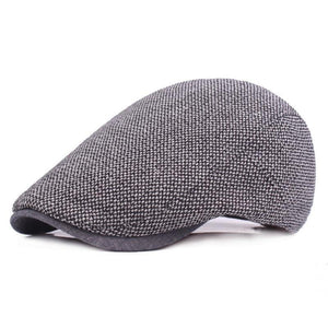 Planet Gates 1 / 55-60cm Men Dark Gray Women Soft Beret Flat Cap Driver Retro Vintage Soft Casual Baker Newsboy Caps