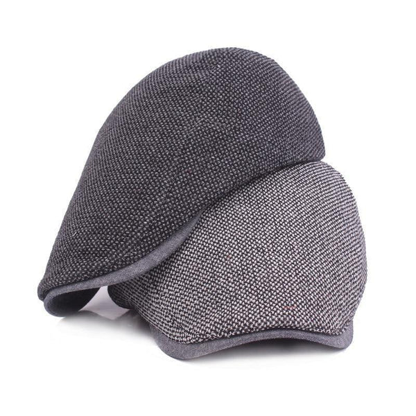 Planet Gates 1 / 55-60cm Men Dark Gray Women Soft Beret Flat Cap Driver Retro Vintage Soft Casual Baker Newsboy Caps