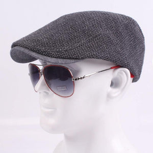 Planet Gates 1 / 55-60cm Men Dark Gray Women Soft Beret Flat Cap Driver Retro Vintage Soft Casual Baker Newsboy Caps