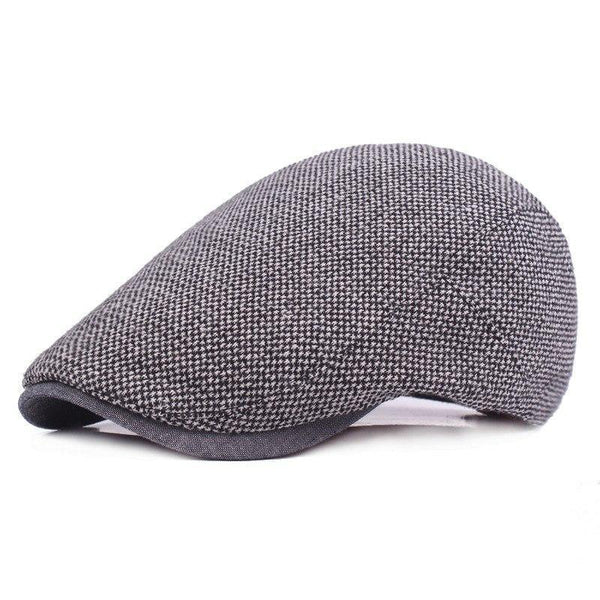 Planet Gates 1 / 55-60cm Men Dark Gray Women Soft Beret Flat Cap Driver Retro Vintage Soft Casual Baker Newsboy Caps