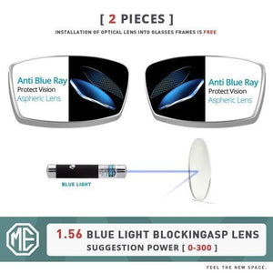 Planet Gates 1.56 Anti Blue Ray Men Classic Square Glasses Optics Frame Luxury Double Bridge Prescription Glasses Frames Optical Eyewear S2012