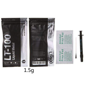 Planet Gates 1.5g LT-100 Liquid Metal Thermal Conductive Paste Grease for CPU GPU Cooling Liquid Ultra 128W/mK 1.5g 3g Compound Grease for Cooling