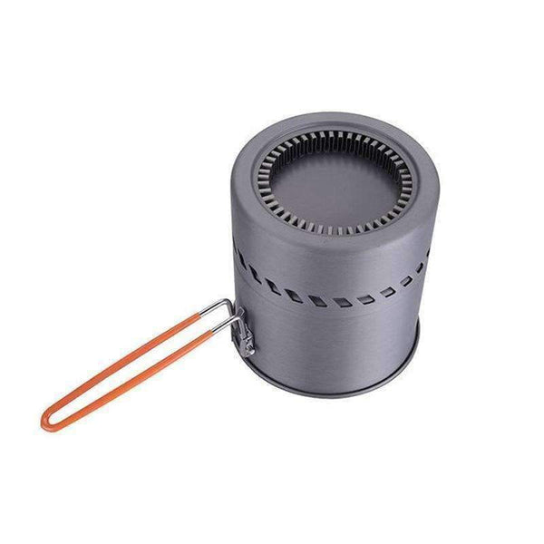 Planet Gates 1.5L Capacity Portable Outdoor Fast-Heating Pot Utensil Camping Cookware With Gas Stove for Camping Hiking Picnic