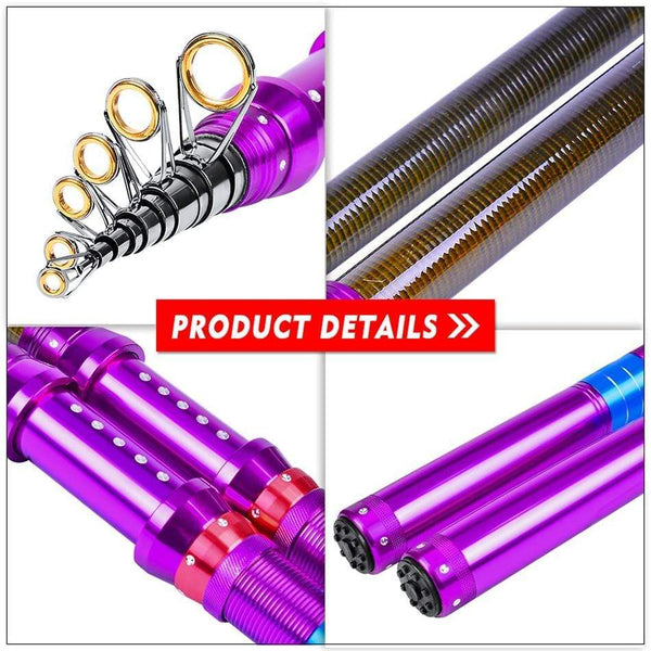 Planet Gates 1.5M - 3.6M Telescopic Fishing Rod Carbon Fiber Sea Pole A Variety Of Styles Sea Fishing Rod Suitable Float Freshwater