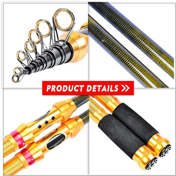 Planet Gates 1.5M - 3.6M Telescopic Fishing Rod Carbon Fiber Sea Pole A Variety Of Styles Sea Fishing Rod Suitable Float Freshwater