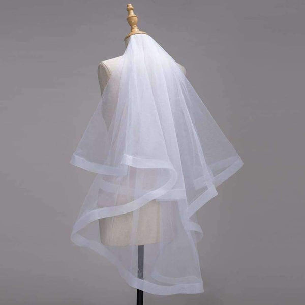 Planet Gates 1.5M Short Ivory White Wedding Veils 2018 Full Tulle Wedding Bridal Veils With Comb Wedding Accessories