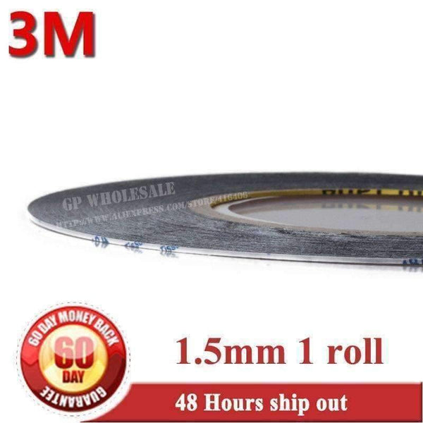Planet Gates (1.5mm* 50M) 3M 9448AB Two Sides Black Adhesive Tape Glue for Samsung Galaxy Sony iphone ipad Phone Touch Screen LCD Display