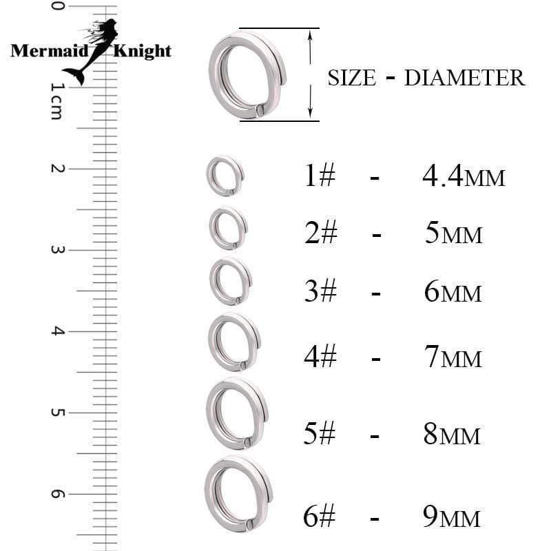 Planet Gates 1 60~100Pcs/bag white color Stainless steel split ring Fishing Connector Brand Fish Hooks hot model lure Lure Accessories