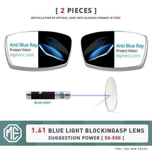 Planet Gates 1.61 Anti Blue Ray Men Classic Square Glasses Optics Frame Luxury Double Bridge Prescription Glasses Frames Optical Eyewear S2012