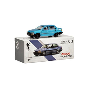 Planet Gates 1:64 Daihatsu Charade Civil Blue NO.90 Simulation Model Car