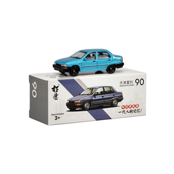 Planet Gates 1:64 Daihatsu Charade Civil Blue NO.90 Simulation Model Car