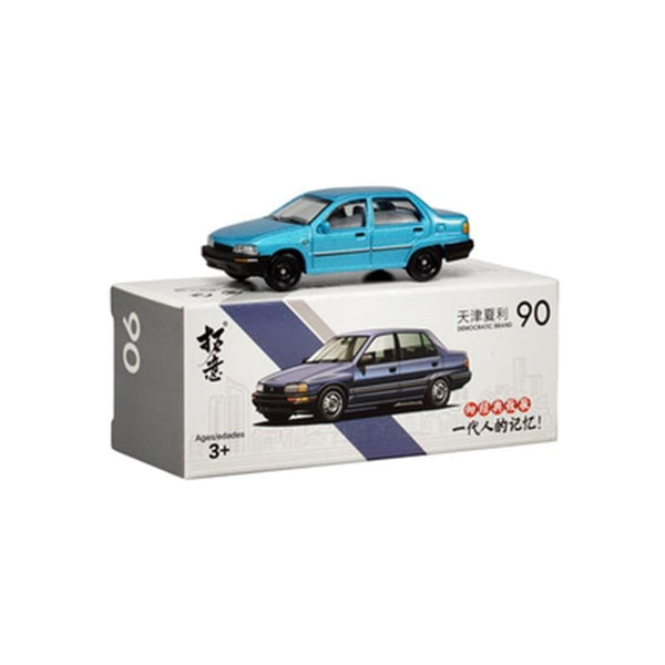 Planet Gates 1:64 Daihatsu Charade Civil Blue NO.90 Simulation Model Car
